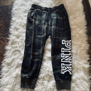 PINK camouflage sweatpants